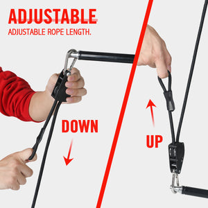 Adjustable Bungee Cords for Double-End Punching Bags. Special Flex Adjustable System Design, Easily Adjust the Cords Tension and Height.