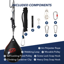 OHMY Flex Adjustable Water Punching Bag 22" 210 Pound with Easy-Lift 3:1 Pulley System