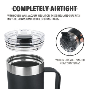 Life's Easy Stainless Steel mug with handle (20 oz) – shoplifeseasy