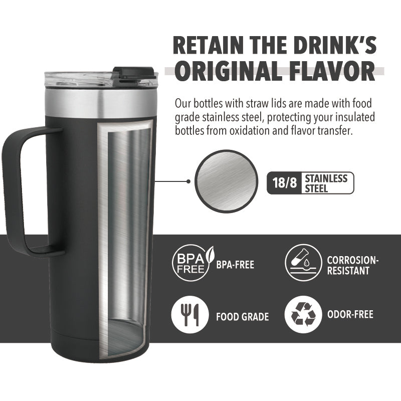 Life's Easy Stainless Steel Double Wall Insulated Travel Mug with Carabiner  Handle - Indoor and Outd…See more Life's Easy Stainless Steel Double Wall