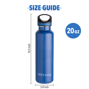 Life's Easy Stainless Steel Water Bottle (20 oz)