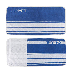 OHMY FIT Smart Fitness Towel with Zippered Pocket