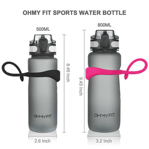 OHMY FIT Magnetic Tritan Sports Water Bottle